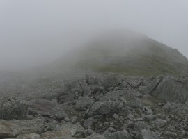 Sca Fell top in mist