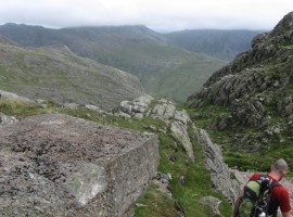 Heading down to Foxes Tarn