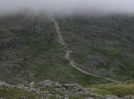 Main path down from Scafell Pike