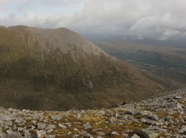 Glas Mheall Liath standing above Coire Loch Toll an Lochain