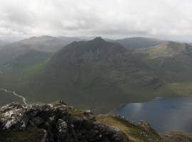 Beinn Dearg Mor next to Loch na Sealga