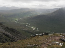Abhainn Srath na Sealga and Loch an Nid in the distance