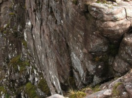 Looking further down the base of Lord Berkeley's Seat