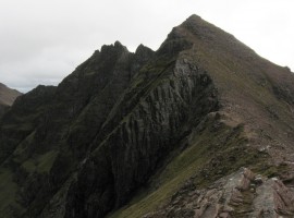 Looking back over the ridge