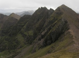 The ridge from Cadha Gobhlach to Sgurr Fiona