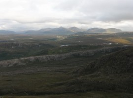 Looking south-east towards the Fannaichs