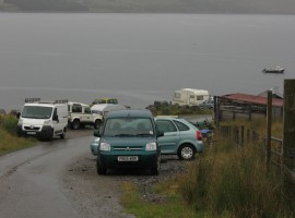 Cars by Badluarach jetty