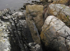 Rocks on shore of Little Loch Broom