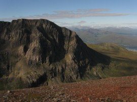 The red rocks of Carn Dearg Meadhonach