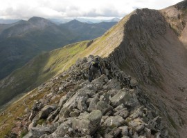 Scrambling over the rocks