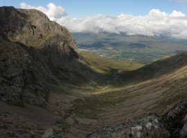 Allt a' Mhuillin running down Coire Leis