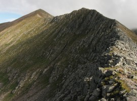 View back over to Carn Mor Dearg
