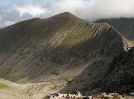 Carn Mor Dearg and Carn Dearg Meadhonach, with Coire Leis below