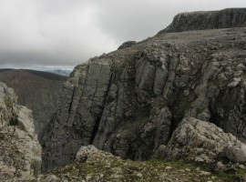 Gully from cliff edge