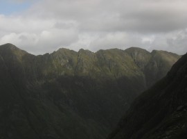 Aonach Eagach across the glen