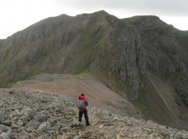 Bidean nam Bian across the col