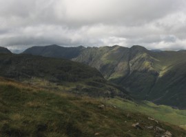 Aonach Eagach ridge from Buachaille Etive Beag