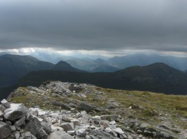 View south towards Glen Coe