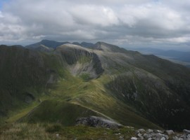 The Mamores with Blackwater Reservoir in distance