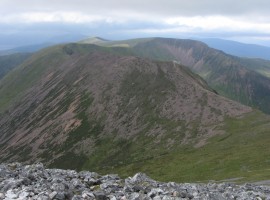 The ridgeline to Mullach nan Coirean