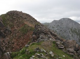 Stob Ban now in the distance