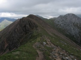 Stob Ban in the distance