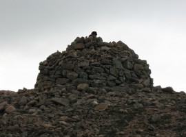 The big cairn on Mullach nan Coirean