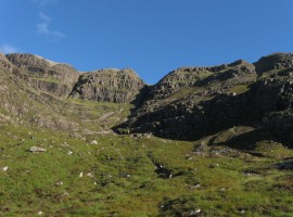 Corrie near ridge