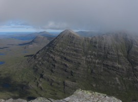 Beinn Eighe and beyond out to sea