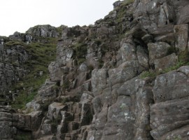 The top half of the rock 'ladder'