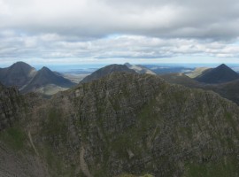 The north ridge of Mullach an Rathain