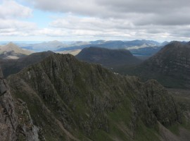 The crumbly-looking north ridge of Mullach an Rathain