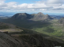 Beinn Alligin across Coire Mhic Nobaill