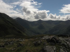 The hills from the previous day's walk