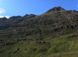 Looking up at Liathach
