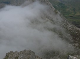 Tryfan in mist