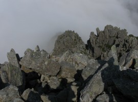 Looking back down Bristly Ridge