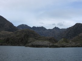Approaching Loch Coruisk by boat