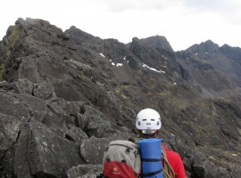 Looking north-west along the ridge