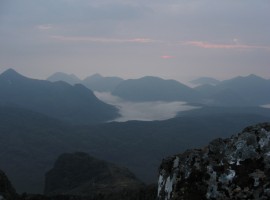 First view of the day from the ridge