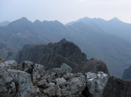 Looking ahead from Sgurr Alasdair