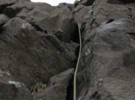 Going up Sgurr Thearlaich