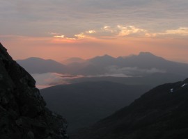 Admiring the sunrise