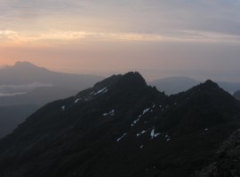 View south-east towards the Dubhs