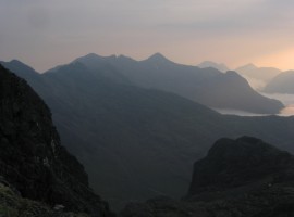 Looking north-east across Druim nan Ramh