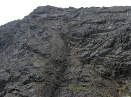 Looking back up at Sgurr a' Mhadaidh