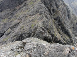 Descending An Caisteal to the gap
