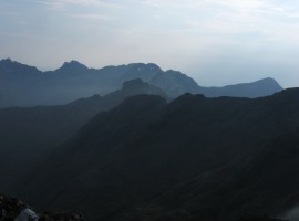 Layers along the ridge