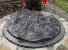 Sculptural representation of the Cuillin range