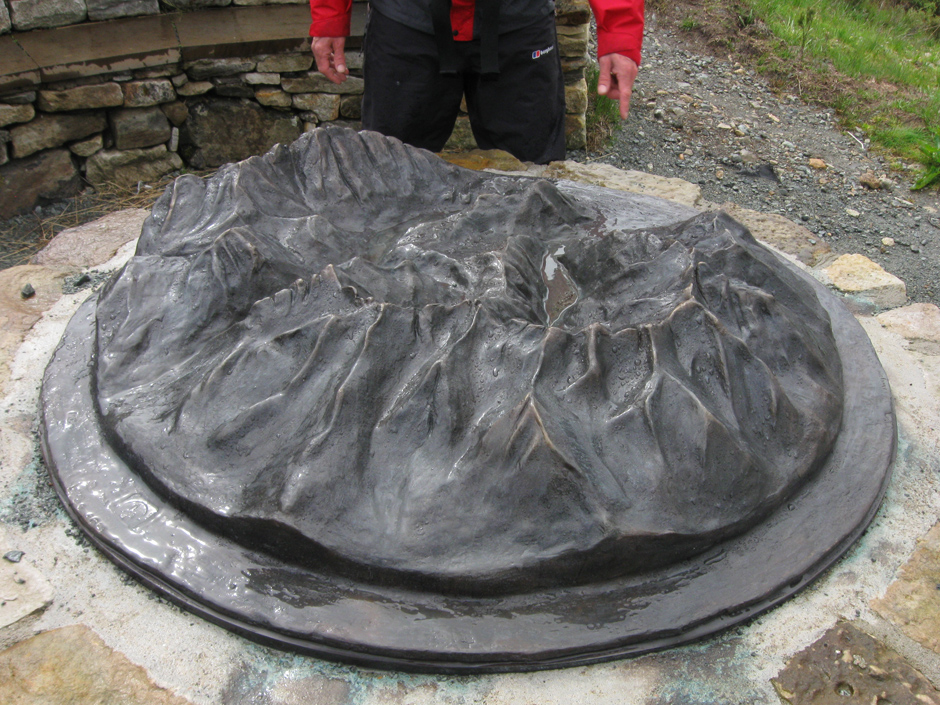Sculptural representation of the Cuillin range